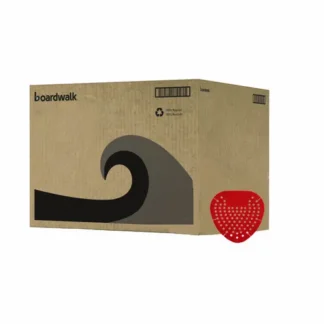 Boardwalk® Deodorizing Urinal Screen, Cherry Scent, Red, Dozen