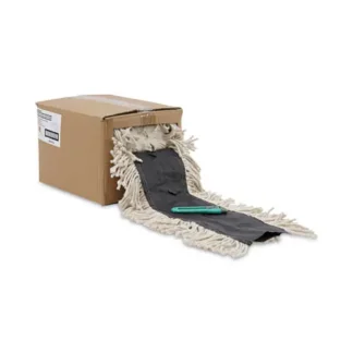 Boardwalk® Flash Forty Disposable Dust Mop Heads, Cotton, 5", Natural