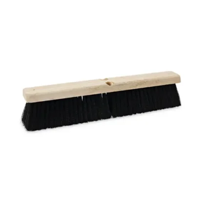 Boardwalk® Floor Brush Head with 3" Black Polypropylene Bristles, 18"