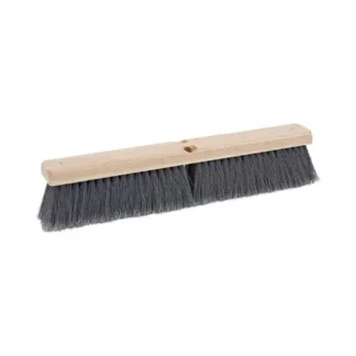 Boardwalk® Floor Brush Head, 3" Gray Flagged Polypropylene Bristles, 18"