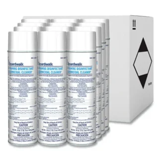 Boardwalk® Foaming Disinfectant Germicidal Cleaner, Flowery Scent, 19 oz Aerosol Can, 12/Carton