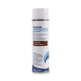 Boardwalk® Furniture Polish, Lemon Scent, 19 oz Aerosol Spray