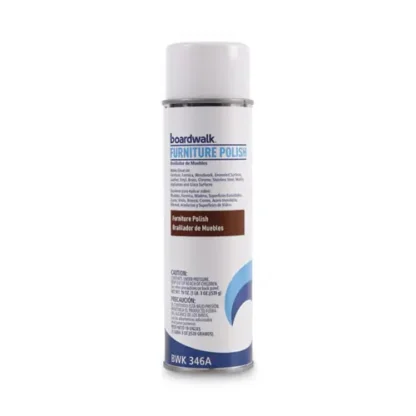 Boardwalk® Furniture Polish, Lemon Scent, 19 oz Aerosol Spray