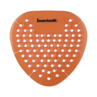 Boardwalk® Gem Urinal Deodorizer Screen, Mango Scent, Orange, 12/Box