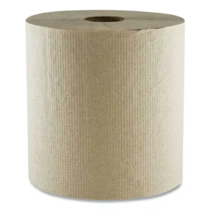 Boardwalk® Hard Wound Towel, 1 Ply, 8" x 700 ft, Kraft, 6/Carton
