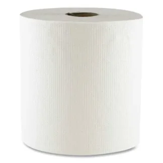 Boardwalk® Hard Wound Towel, 1 Ply, 8" x 700 ft, White, 6/Carton