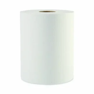Boardwalk® Hardwound Paper Towels, 1-Ply, 8" x 600 ft, White, 2" Core, 12 Rolls/Carton