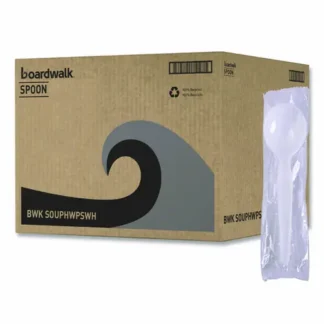 Boardwalk® Heavyweight Polystyrene Soup Spoons, White, 1,000/Carton