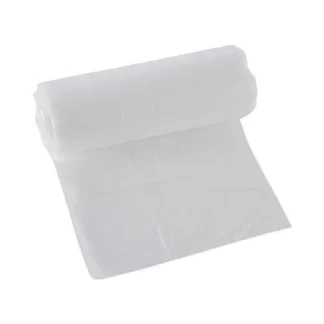 Boardwalk® High-Density Can Liners, 16 gal, 6 mic, 24" x 33", Natural, Perforated Roll, 50 Bags/Roll, 20 Rolls/Carton