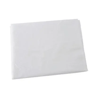 Boardwalk® High Density Industrial Can Liners, 60 gal, 16 mic, 38" x 60", Natural, Flat Pack, 100/Carton