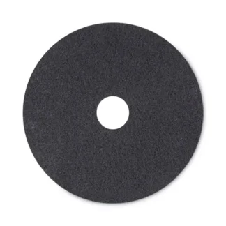 Boardwalk® High Performance Stripping Floor Pads, 20" Diameter, Black, 5/Carton