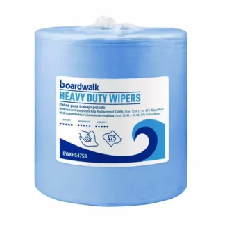 Boardwalk® Hydrospun Wipers, Blue, 475 Sheets/Roll
