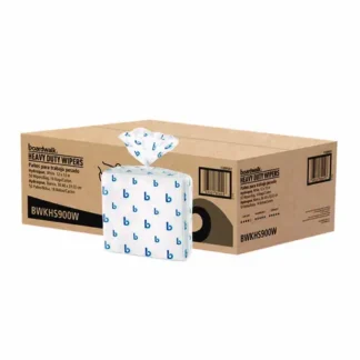 Boardwalk® Hydrospun Wipers, 1-Ply, 12 x 13, White