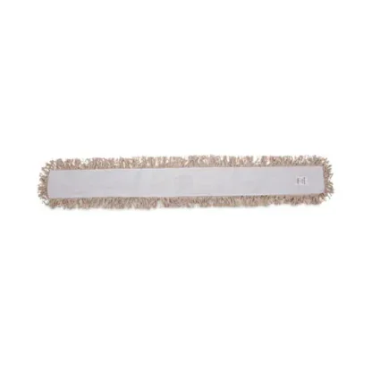Boardwalk® Industrial Dust Mop Head, Hygrade Cotton, 60" x 5", White
