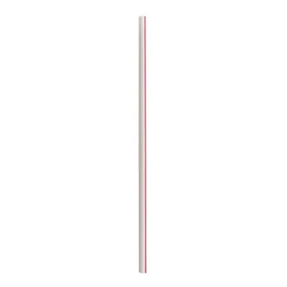 Boardwalk® Jumbo Straws, Red/White Striped, Polypropylene, 12,500/Carton