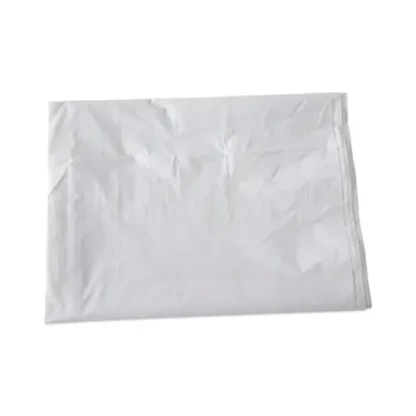 Boardwalk® Linear Low Density Industrial Can Liners, 10 gal, 0.5 mil, 24" x 23", White, Flat Pack, 500/Carton
