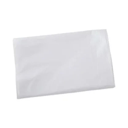 Boardwalk® Linear Low Density Industrial Can Liners, 16 gal, 0.5 mil, 24" x 32", White, Flat Pack, 500/Carton