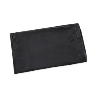 Boardwalk® Linear Low Density Industrial Can Liners, 30 gal, 0.65 mil, 30" x 36", Black, Flat Pack, 200/Carton