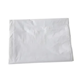 Boardwalk® Linear Low Density Industrial Can Liners, 56 gal, 0.9 mil, 43" x 47", White, Flat Pack, 100/Carton