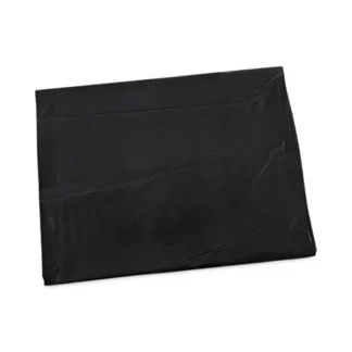 Boardwalk® Linear Low Density Industrial Can Liners, 60 gal, 0.7 mil, 38" x 58", Black, Flat Pack, 100/Carton