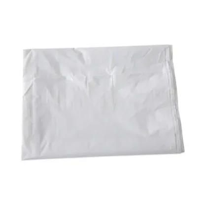 Boardwalk® Linear Low Density Industrial Can Liners, 60 gal, 0.9 mil, 38" x 58", White, Flat Pack, 100/Carton
