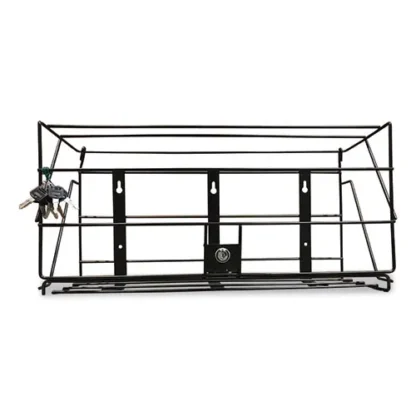 Boardwalk® Locking Rack for 3 Liter PDC Cleaner Bottles, 1-Shelf, Black