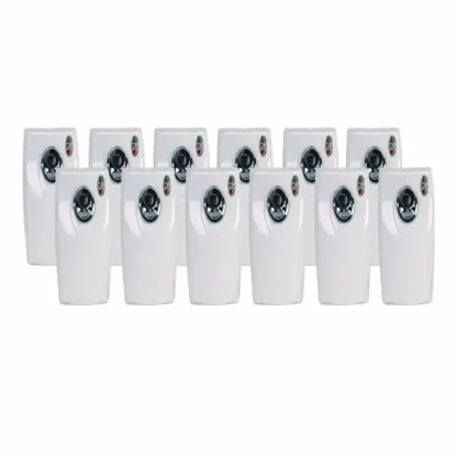 Boardwalk® Metered Air Freshener Dispenser, White, 12/Carton
