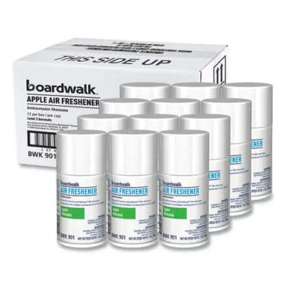 Boardwalk® Metered Air Freshener Refill, Apple Harvest Scent, 7 oz Aerosol Spray, 12/Carton