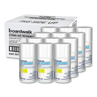 Boardwalk® Metered Air Freshener Refill, Citrus Sunrise Scent, 7 oz Aerosol Spray, 12/Carton