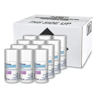 Boardwalk® Metered Air Freshener Refill, Powder Mist Scent, 7 oz Aerosol Spray, 12/Carton