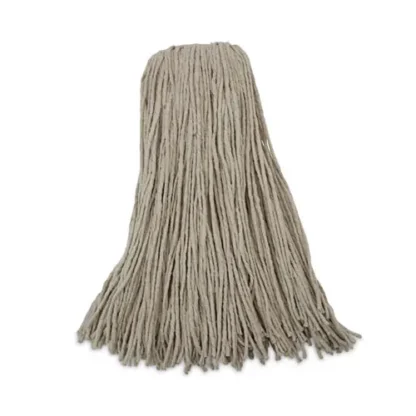 Boardwalk® Mop Head, Cotton, Cut-End, White, 4-Ply, 32oz