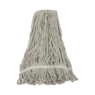Boardwalk® Mop Head, Loop Web/Tailband, Value Standard, Cotton, No. 32, White, 12/Carton