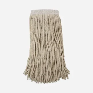 Boardwalk® Mop Head, Premium Saddleback, Cotton, 24 oz, White, 12/Carton