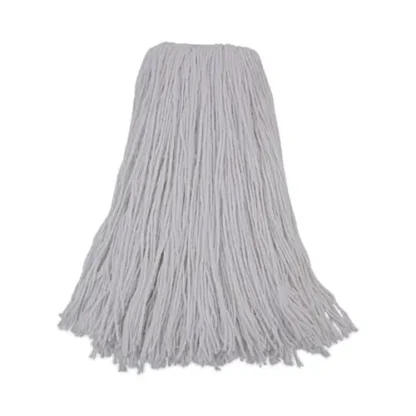 Boardwalk® Mop Head, Premium Standard Head, Rayon Fiber, 32oz, White, 12/Carton