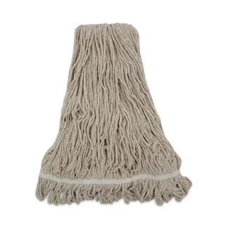 Boardwalk® Mop Head, Pro Loop Web/Tailband, Cotton, 32-Oz., White