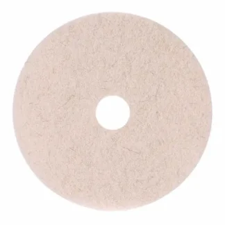 Boardwalk® Natural Hog Hair Burnishing Floor Pads, 21" Diameter, Tan, 5/Carton