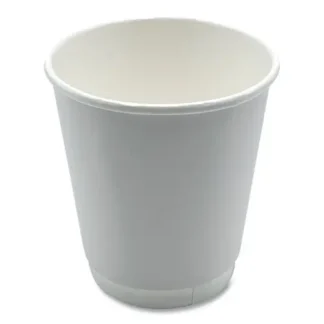 Boardwalk® Paper Hot Cups, Double-Walled, 10 oz, White, 25/Pack
