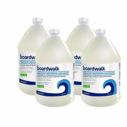 Boardwalk® Pearlescent Moisturizing Liquid Hand Soap Refill, Aloe Scent, 1 gal Bottle, 4/Carton