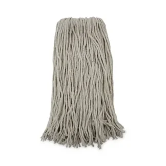 Boardwalk® Premium Cut-End Wet Mop Heads, Cotton, 20oz, White, 12/Carton