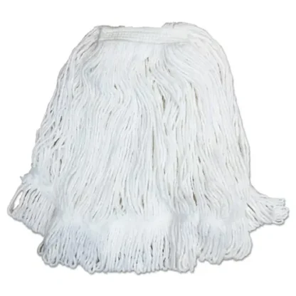 Boardwalk® Pro Loop Web/Tailband Mop Head, White, #32, Rayon, 1.3" Headband, 12/Carton