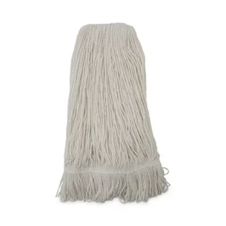 Boardwalk® Pro Loop Web/Tailband Wet Mop Head, Rayon, 24oz, White