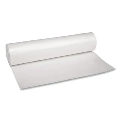 Boardwalk® Recycled Low-Density Polyethylene Can Liners, 45 gal, 1.1 mil, 40" x 46", Clear