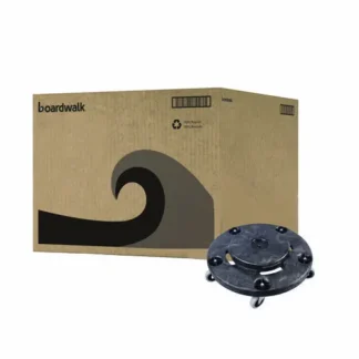Boardwalk® Refuse Container Utility Dolly, 300 lb Capacity, 18.25" Diameter, Gray