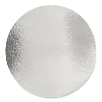 Boardwalk® Round Aluminum To-Go Container Lids, Flat Lid, 9" Diameter, Silver, Paper, 500/Carton