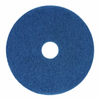 Boardwalk® Scrubbing Floor Pads, 16" Diameter, Blue, 5/Carton