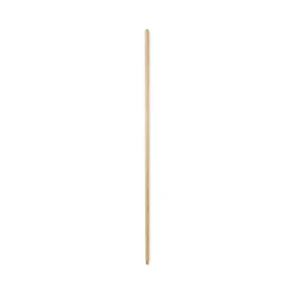 Boardwalk® Threaded End Broom Handle, Lacquered Hardwood, 0.94" dia x 54", Natural