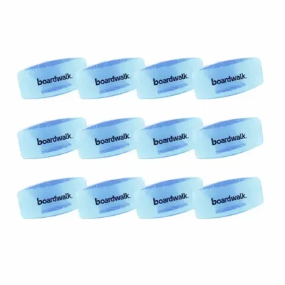 Boardwalk® Toilet Bowl Clip, Cotton Blossom Scent, Blue, 12/Box