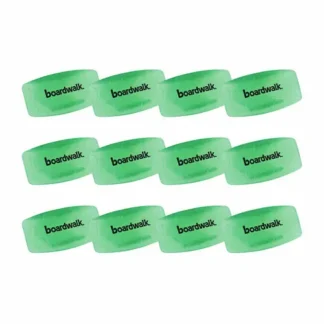 Boardwalk® Toilet Bowl Clip, Cucumber Melon Scent, Green, 12/Box