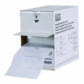 Boardwalk® TrapEze Disposable Dusting Sheets, 8" x 125 ft, White, 250 Sheets/Roll