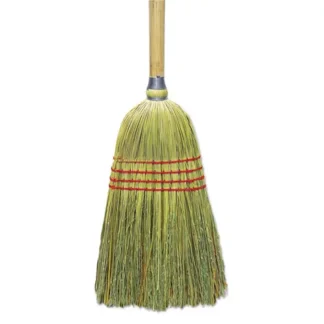 Boardwalk® Upright Corn/Fiber Broom, Natural, 56" Length, 6/Carton